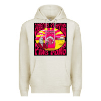 Oatmeal Heather Best Pigeons Playing Ping Pong Music Premium Hoodie - artisFamous