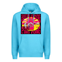 Ocean Blue Best Pigeons Playing Ping Pong Music Premium Hoodie - artisFamous
