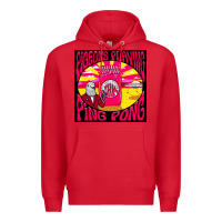Red Best Pigeons Playing Ping Pong Music Premium Hoodie - artisFamous
