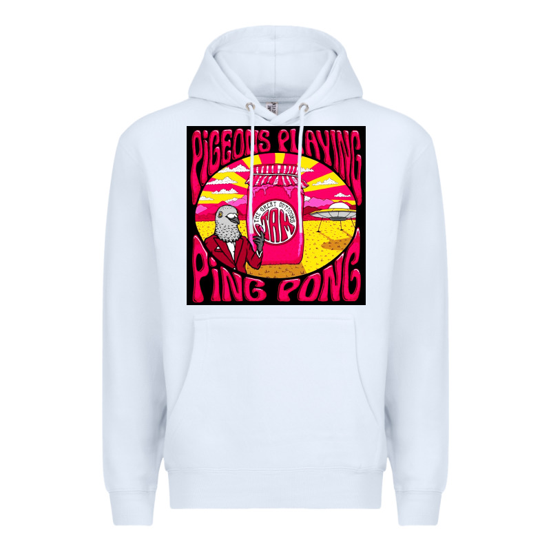 Best Pigeons Playing Ping Pong Music Premium Hoodie by artisFamous | Teevron