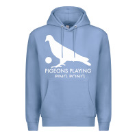 Colony Blue Best Pigeons Playing Ping Pong Music Premium Hoodie - artisFamous
