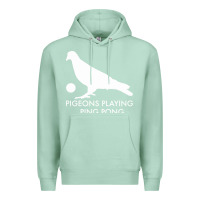 Seafoam Best Pigeons Playing Ping Pong Music Premium Hoodie - artisFamous