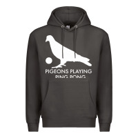 Smoke Best Pigeons Playing Ping Pong Music Premium Hoodie - artisFamous
