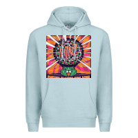 Blue Mist Best Pigeons Playing Ping Pong Music Premium Hoodie - artisFamous
