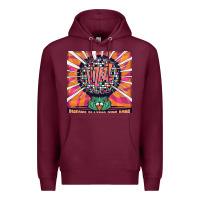 Burgundy Best Pigeons Playing Ping Pong Music Premium Hoodie - artisFamous