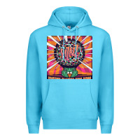 Ocean Blue Best Pigeons Playing Ping Pong Music Premium Hoodie - artisFamous