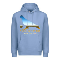 Colony Blue Best Pigeons Playing Ping Pong Music Premium Hoodie - artisFamous