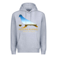 Heather Grey Best Pigeons Playing Ping Pong Music Premium Hoodie - artisFamous