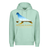 Seafoam Best Pigeons Playing Ping Pong Music Premium Hoodie - artisFamous