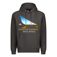 Smoke Best Pigeons Playing Ping Pong Music Premium Hoodie - artisFamous