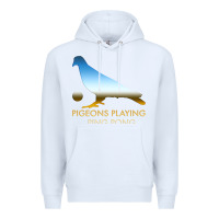 White Best Pigeons Playing Ping Pong Music Premium Hoodie - artisFamous