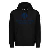 Black George Fox College Design Premium Hoodie - artisFamous