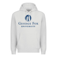 Dove Grey George Fox College Design Premium Hoodie - artisFamous