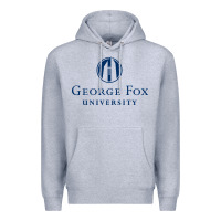 Heather Grey George Fox College Design Premium Hoodie - artisFamous