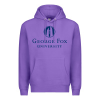 Purple George Fox College Design Premium Hoodie - artisFamous