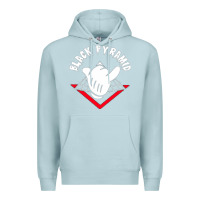 Blue Mist black pyramid Premium Hoodie - artisFamous