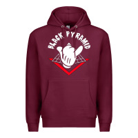 Burgundy black pyramid Premium Hoodie - artisFamous