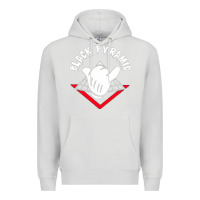 Dove Grey black pyramid Premium Hoodie - artisFamous