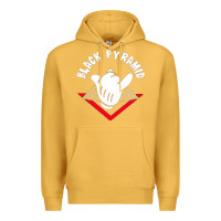 Mustard black pyramid Premium Hoodie - artisFamous