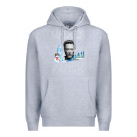 Heather Grey christopher walken Premium Hoodie - artisFamous