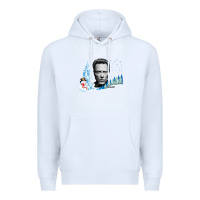 White christopher walken Premium Hoodie - artisFamous