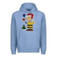 Colony Blue charlie brown christmas gifts Premium Hoodie - artisFamous