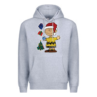 Heather Grey charlie brown christmas gifts Premium Hoodie - artisFamous
