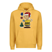 Mustard charlie brown christmas gifts Premium Hoodie - artisFamous