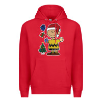 Red charlie brown christmas gifts Premium Hoodie - artisFamous