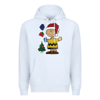 White charlie brown christmas gifts Premium Hoodie - artisFamous