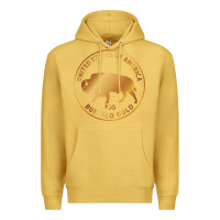 Antique Gold Buffalo Gold Native American - Bison Premium Hoodie - artisFamous