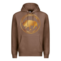 Chestnut Buffalo Gold Native American - Bison Premium Hoodie - artisFamous