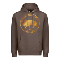 Coffee Buffalo Gold Native American - Bison Premium Hoodie - artisFamous