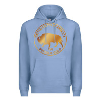 Colony Blue Buffalo Gold Native American - Bison Premium Hoodie - artisFamous