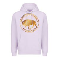 Lilac Buffalo Gold Native American - Bison Premium Hoodie - artisFamous