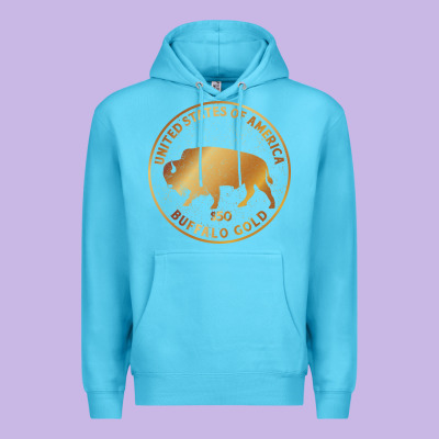 Buffalo Gold Native American - Bison Premium Hoodie Designed By Artisfamous