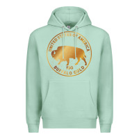 Seafoam Buffalo Gold Native American - Bison Premium Hoodie - artisFamous