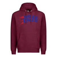 Burgundy blue speed racer 80s   speed racer Premium Hoodie - artisFamous