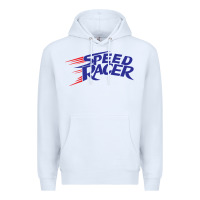 White blue speed racer 80s   speed racer Premium Hoodie - artisFamous