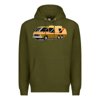 Army Green 1970s gmc motorhome gmc motorhome Premium Hoodie - artisFamous