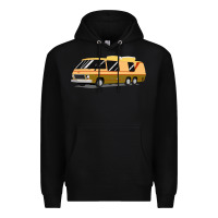 Black 1970s gmc motorhome gmc motorhome Premium Hoodie - artisFamous
