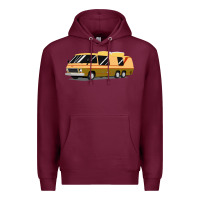 Burgundy 1970s gmc motorhome gmc motorhome Premium Hoodie - artisFamous