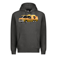Charcoal Heather 1970s gmc motorhome gmc motorhome Premium Hoodie - artisFamous