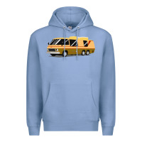 Colony Blue 1970s gmc motorhome gmc motorhome Premium Hoodie - artisFamous