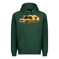 Sports Green 1970s gmc motorhome gmc motorhome Premium Hoodie - artisFamous