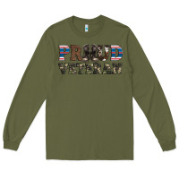 Army Green armed forces day proud veteran Long Sleeve Tee - Artiststas