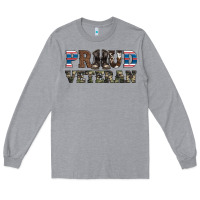 Heather Grey armed forces day proud veteran Long Sleeve Tee - Artiststas