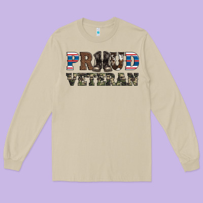 Armed Forces Day Proud Veteran Long Sleeve Tee Designed By Artiststas