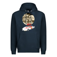 Navy go speed racer go go!!!   speed racer Premium Hoodie - artisFamous