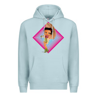 Blue Mist betty boop Premium Hoodie - artisFamous